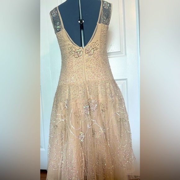 NWT ASOS Flapper Girl 20s style beaded Dress, Drop waist formal dress - Picture 7 of 16